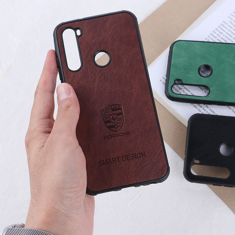قاب چرمی Smart Design شیائومی Redmi Note 8 طرح Porsche