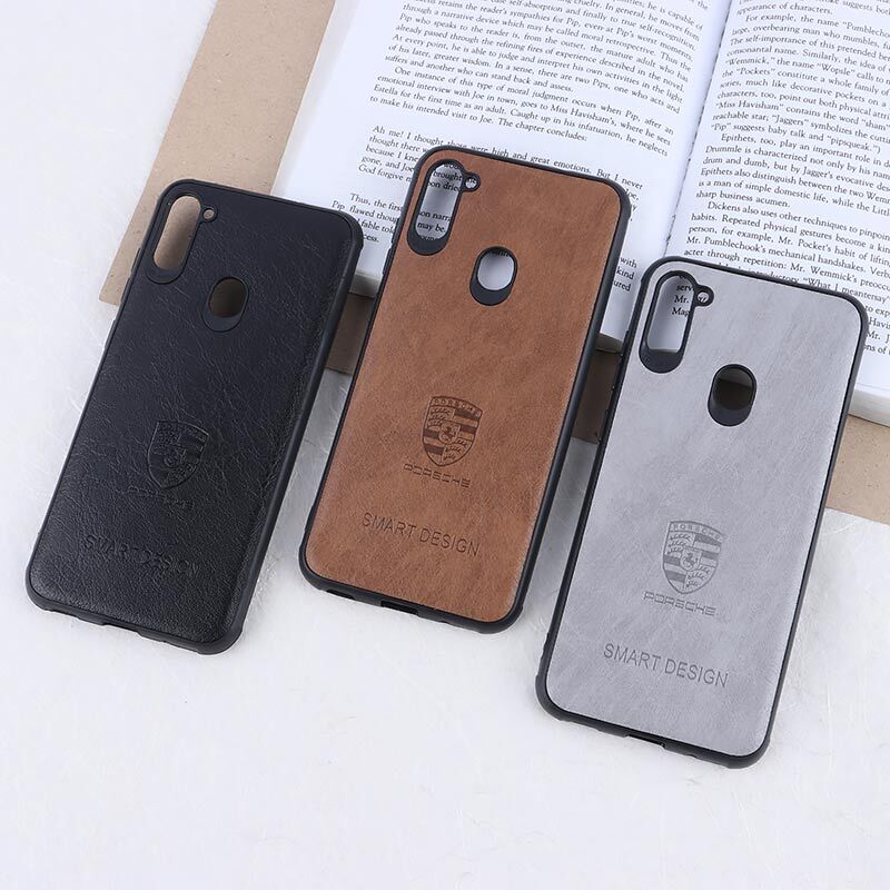 قاب چرمی Smart Design سامسونگ Galaxy A11 / M11 طرح Porsche