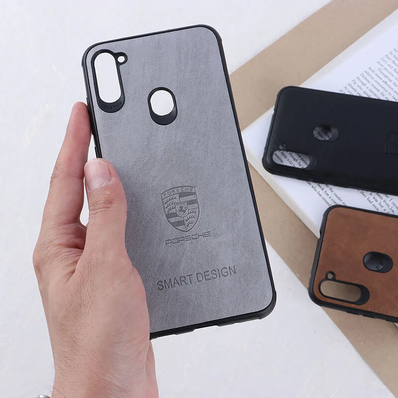 قاب چرمی Smart Design سامسونگ Galaxy A11 / M11 طرح Porsche