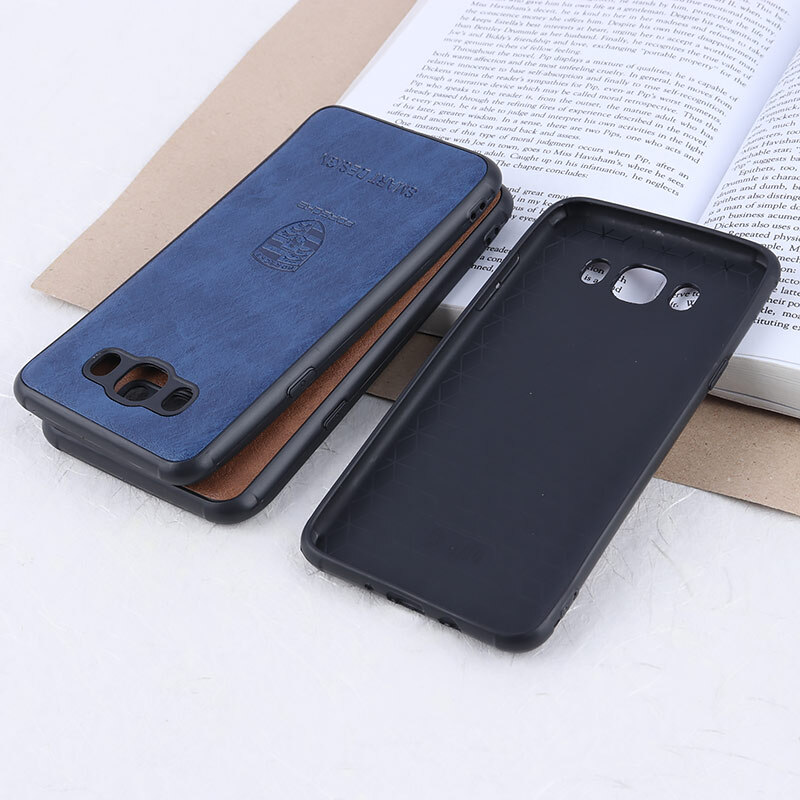 قاب چرمی Smart Design سامسونگ Galaxy J7 2016 طرح Porsche محافظ لنزدار