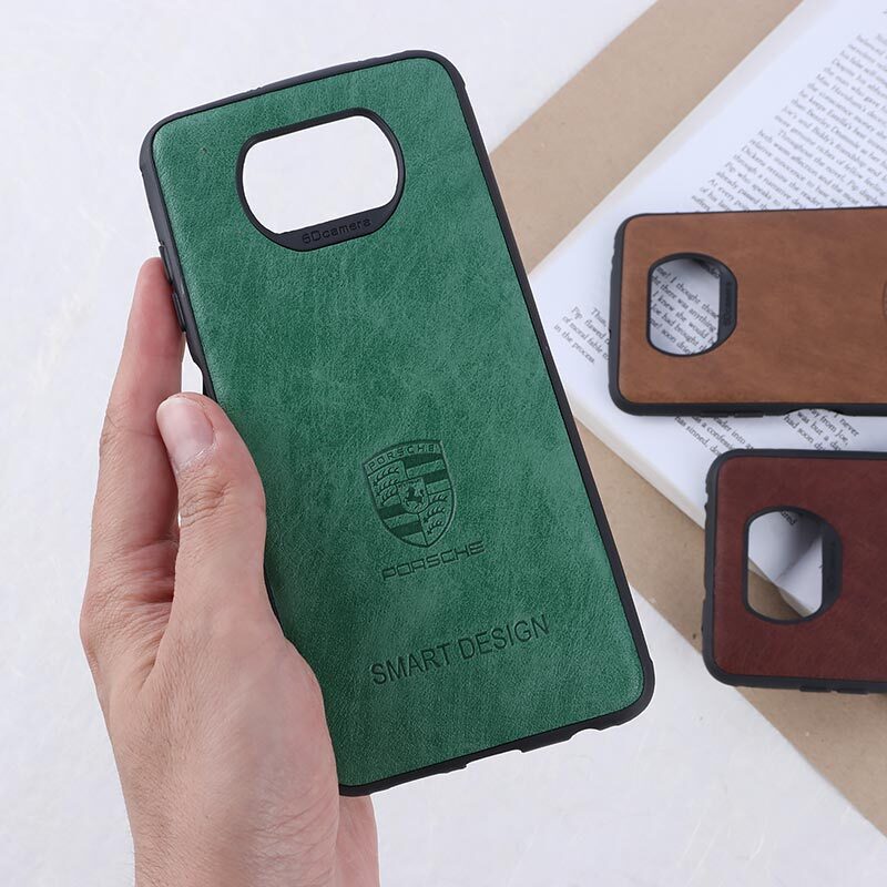 قاب چرمی Smart Design شیائومی Poco X3 / X3 NFC / X3 Pro طرح Porsche