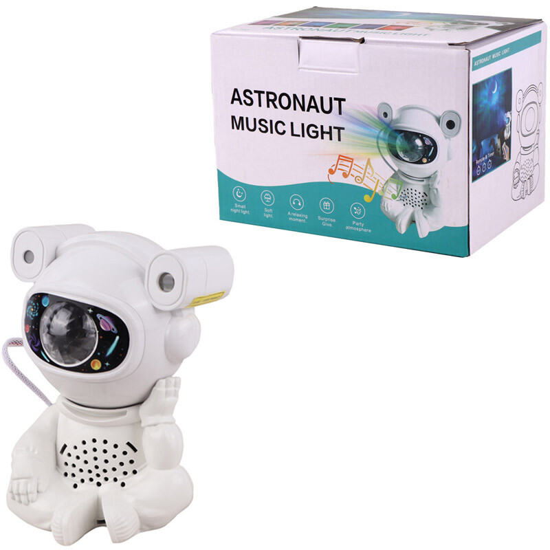 چراغ رقص نور کهکشانی اسپیکر دار بلوتوثی XL-730 + ریموت کنترل