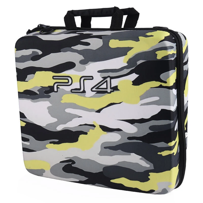 کیف کنسول بازی PS4 طرح چریکی زرد سفید