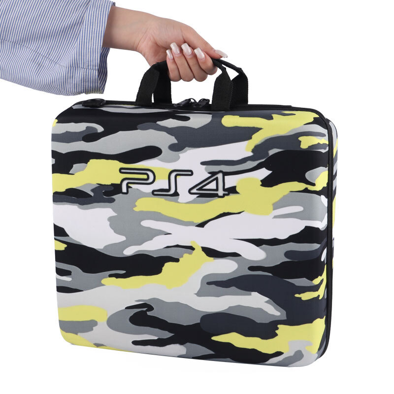 کیف کنسول بازی PS4 طرح چریکی زرد سفید
