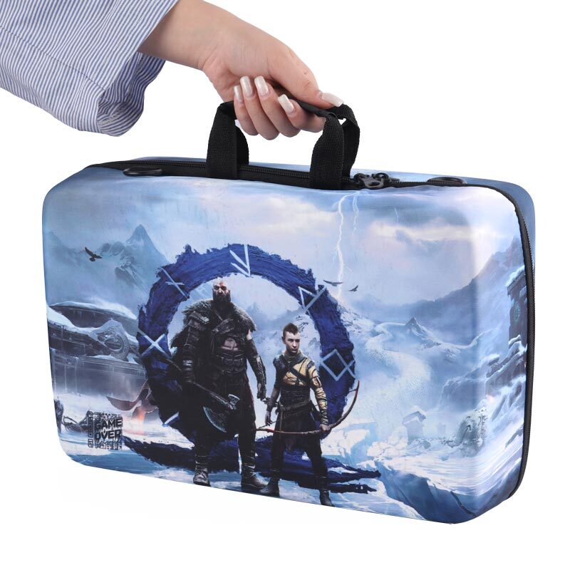 کیف کنسول بازی PS5 Slim طرح God of War Ragnarok کد 9