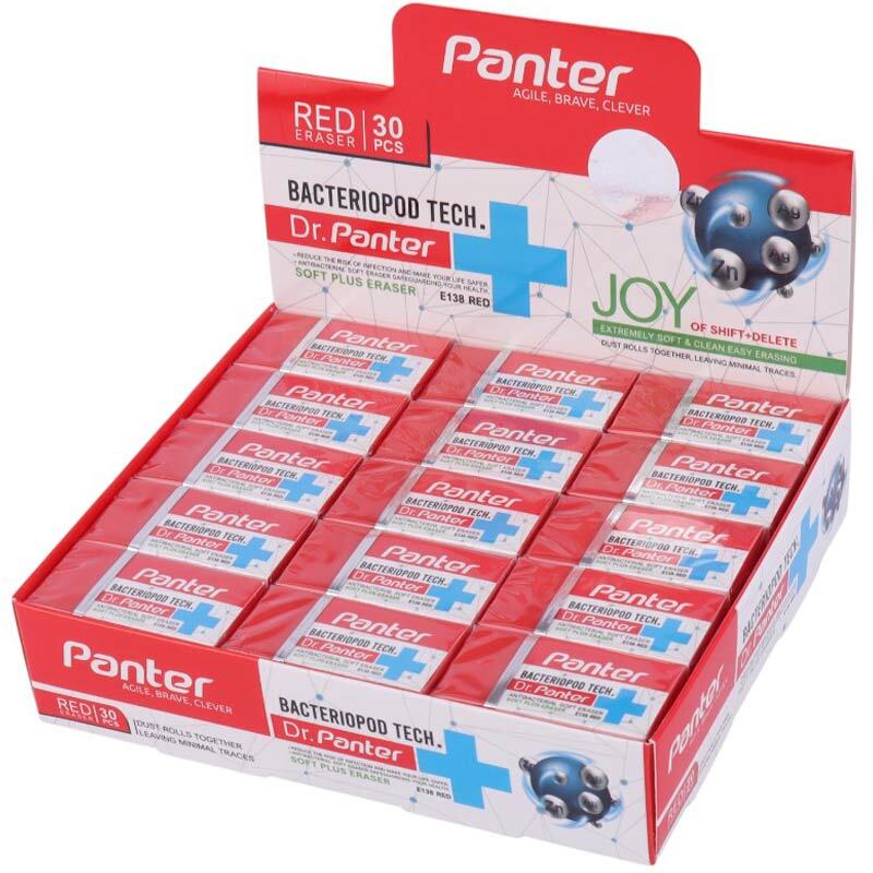 پاک کن پنتر Panter Anti-Bacterial Soft Plus E138 بسته 30 عددی