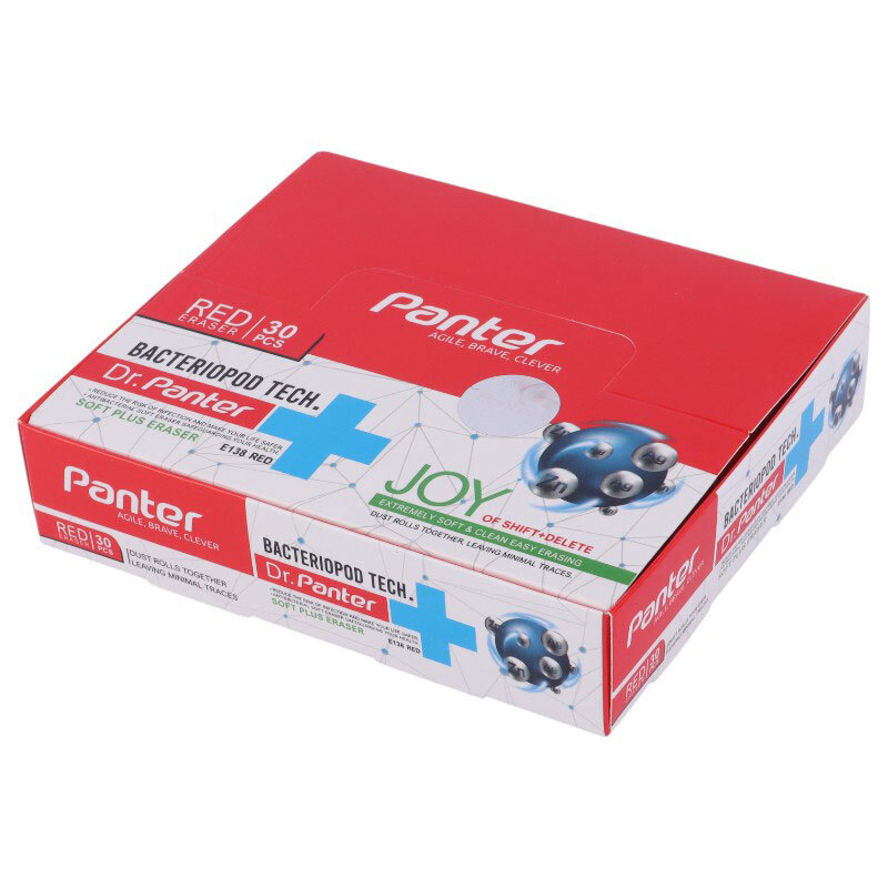 پاک کن پنتر Panter Anti-Bacterial Soft Plus E138 بسته 30 عددی