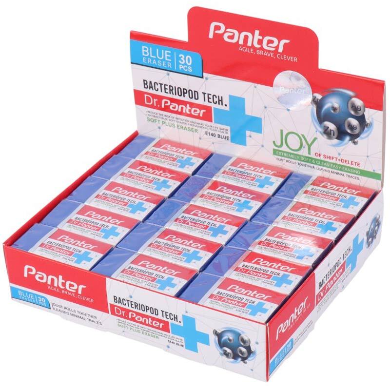 پاک کن پنتر Panter Anti-Bacterial Soft Plus E140 بسته 30 عددی