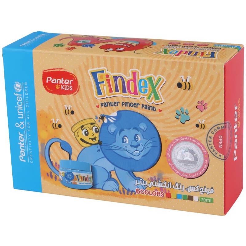رنگ انگشتی 6 رنگ پنتر Panter Findex UFP106-6-CHUBBY
