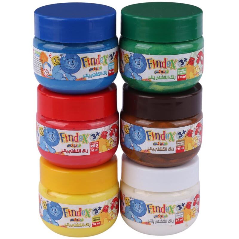 رنگ انگشتی 6 رنگ پنتر Panter Findex UFP106-6-CHUBBY