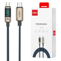 کابل تبدیل فست شارژ Hiska LX-20CC Type-C to Type-C QC3.0 PD 100W 1m
