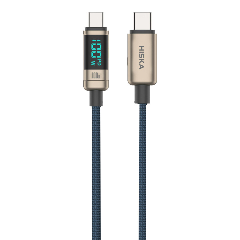 کابل تبدیل فست شارژ Hiska LX-20CC Type-C to Type-C QC3.0 PD 100W 1m