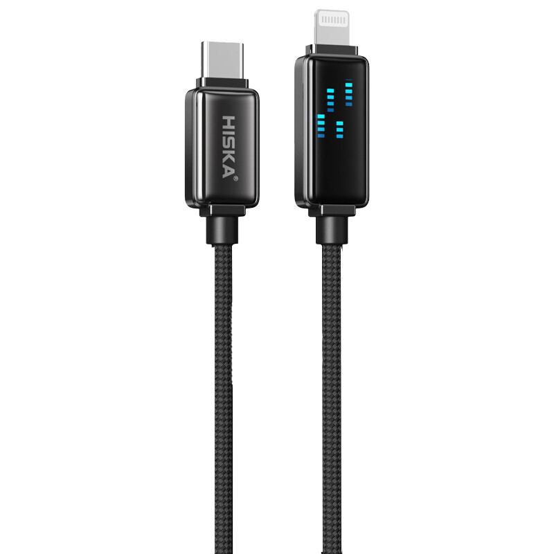 کابل تبدیل فست شارژ Hiska LX-19CL Type-C To Lightning QC3.0 PD 20W 1m