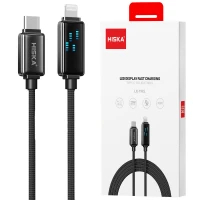 کابل تبدیل فست شارژ Hiska LX-19CL Type-C To Lightning QC3.0 PD 20W 1m