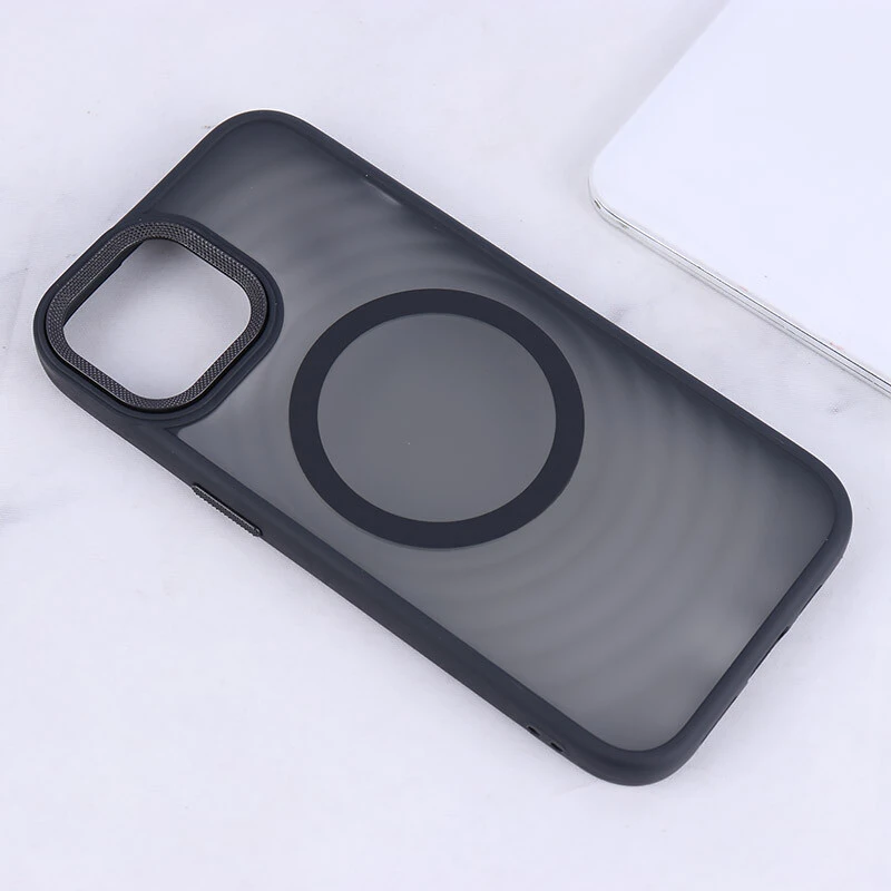 قاب مگ سیف آیفون iPhone 15 پشت مات طرح موج