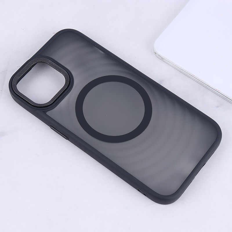 قاب مگ سیف آیفون iPhone 15 پشت مات طرح موج