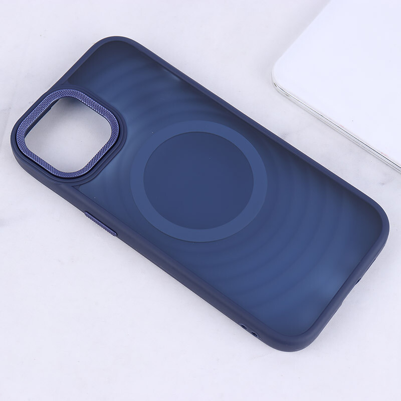 قاب مگ سیف آیفون iPhone 15 پشت مات طرح موج