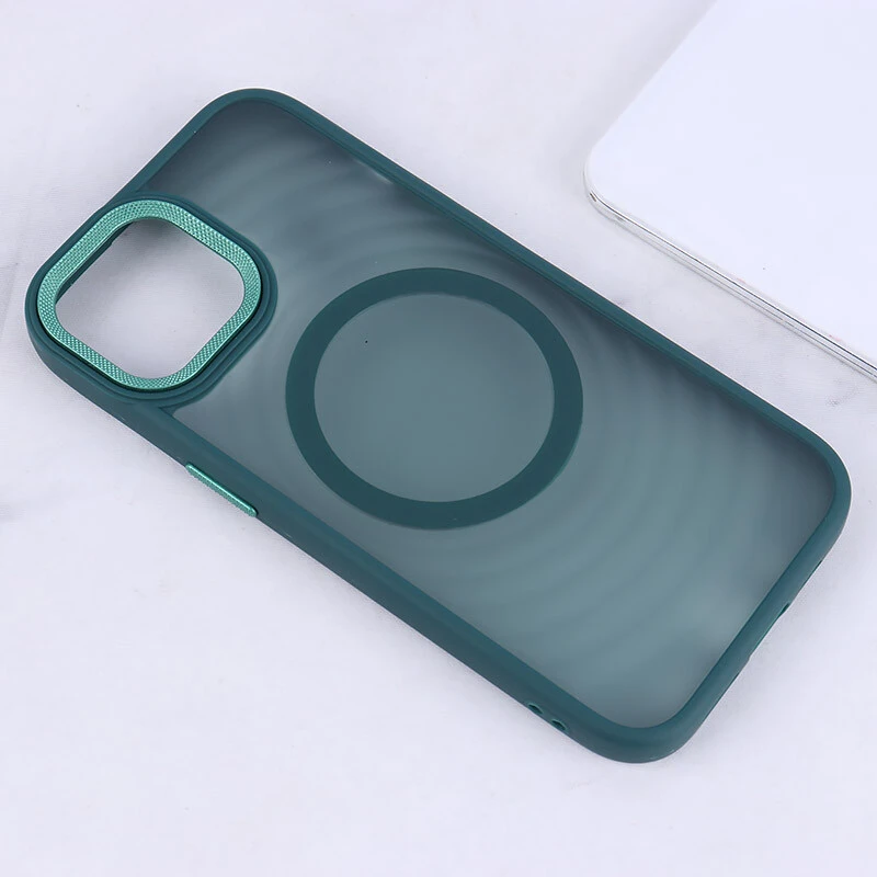قاب مگ سیف آیفون iPhone 15 پشت مات طرح موج