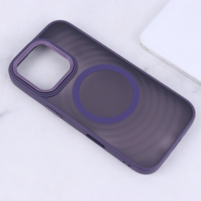 قاب مگ سیف آیفون iPhone 16 Pro پشت مات طرح موج