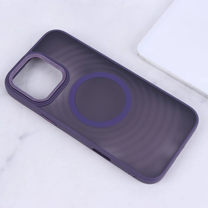 قاب مگ سیف آیفون iPhone 16 Pro Max پشت مات طرح موج