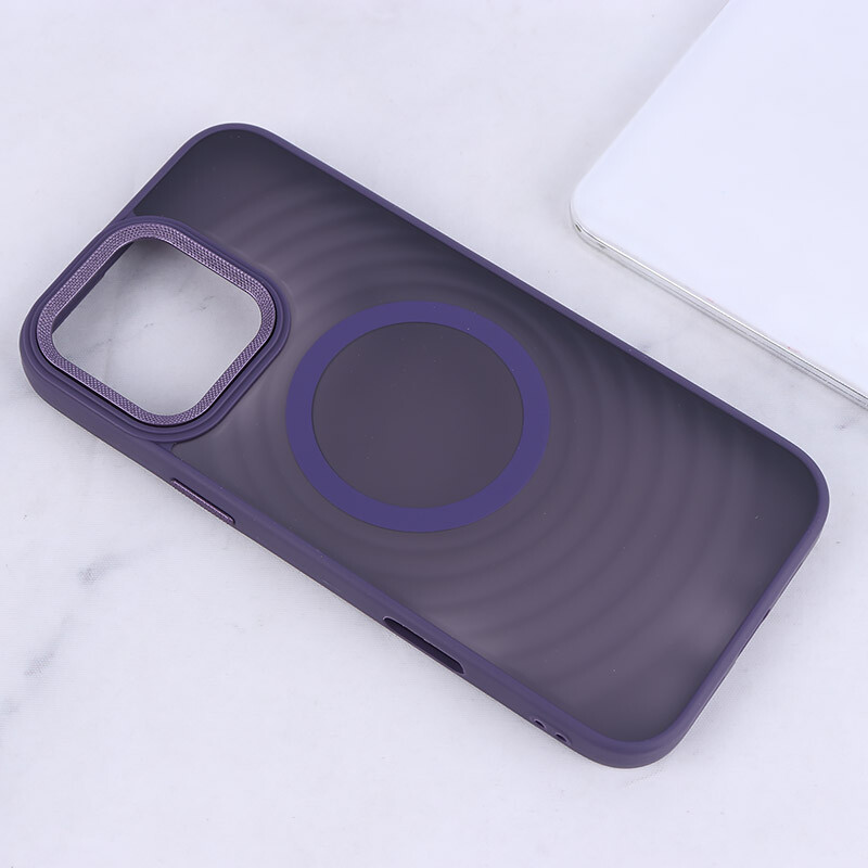قاب مگ سیف آیفون iPhone 16 Pro Max پشت مات طرح موج