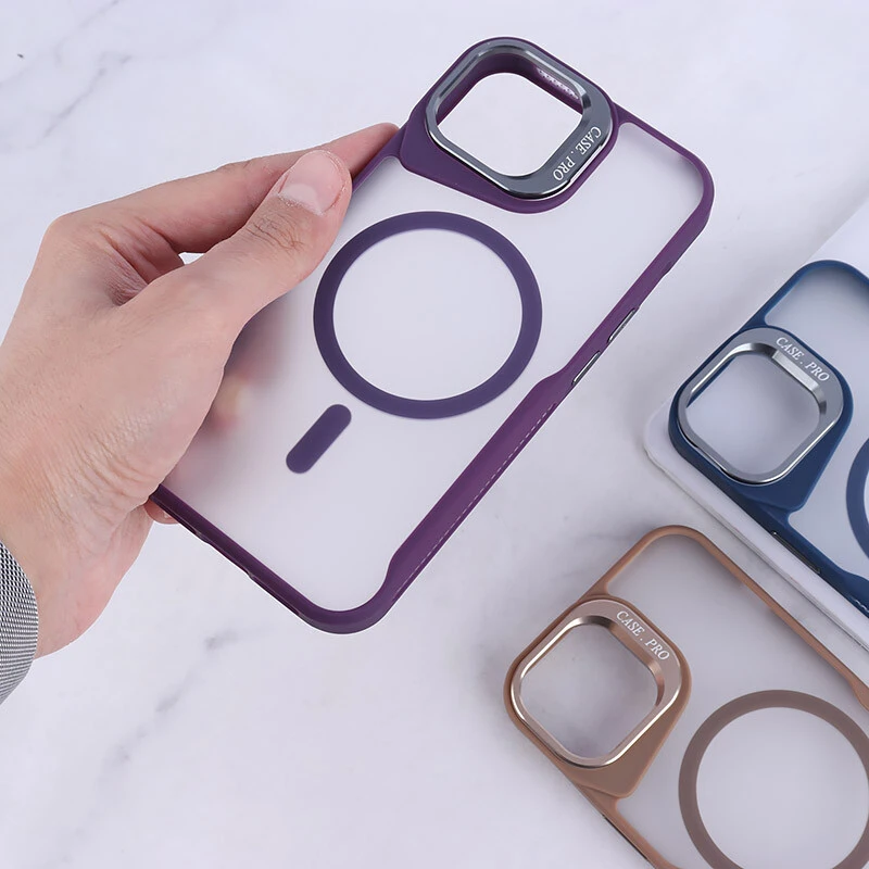 قاب مگ سیف Case.Pro آیفون iPhone 13 / 14 استندشو پشت مات