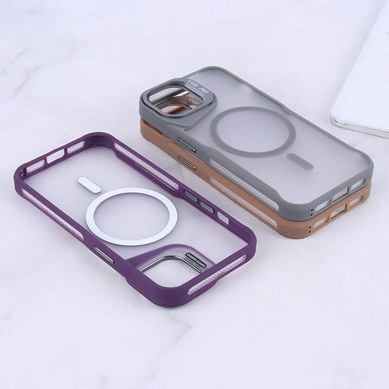 قاب مگ سیف Case.Pro آیفون iPhone 13 / 14 استندشو پشت مات