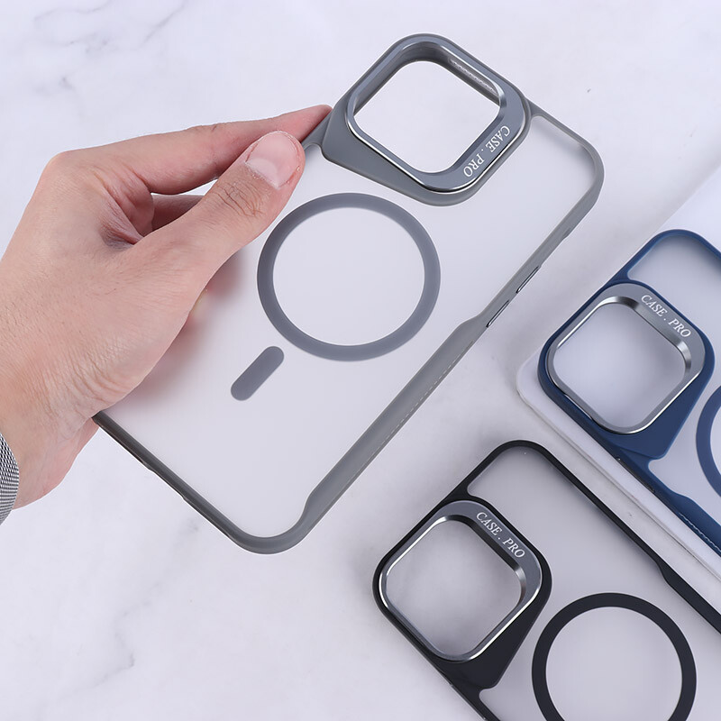 قاب مگ سیف Case.Pro آیفون iPhone 13 Pro Max استندشو پشت مات