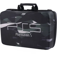 کیف کنسول بازی PS5 Slim طرح چریکی مشکی سبز