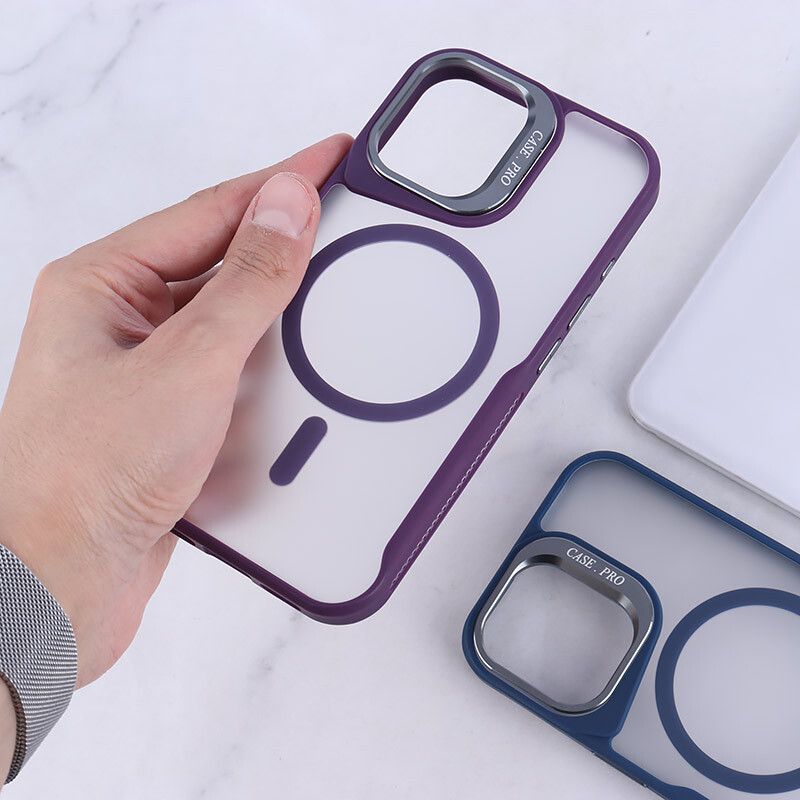 قاب مگ سیف Case.Pro آیفون iPhone 16 استندشو پشت مات