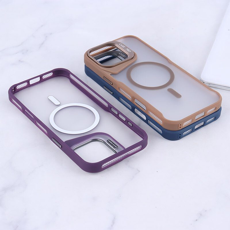 قاب مگ سیف Case.Pro آیفون iPhone 16 Pro Max استندشو پشت مات