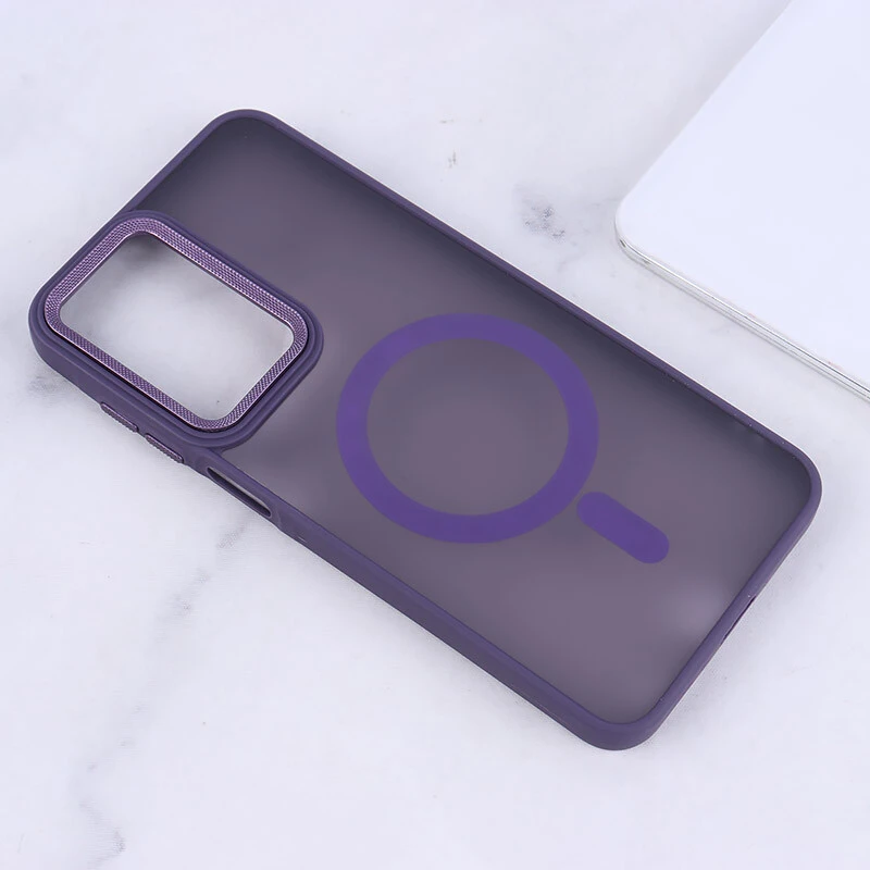 قاب PC مگ سیف سامسونگ Galaxy A26 پشت مات محافظ لنز متال