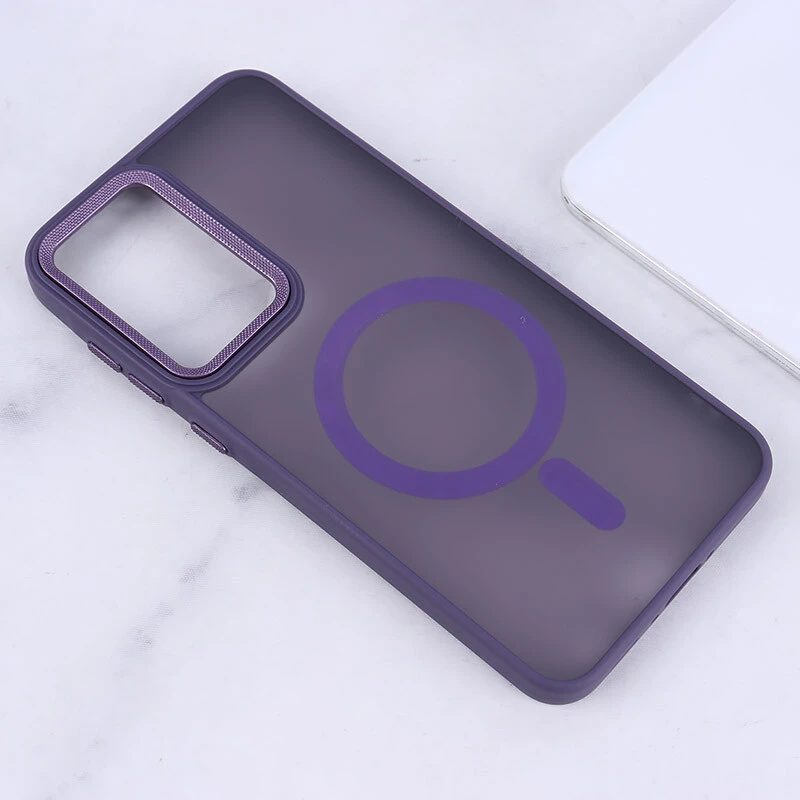 قاب PC مگ سیف سامسونگ Galaxy A36 پشت مات محافظ لنز متال