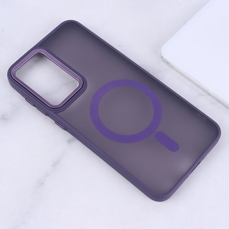 قاب PC مگ سیف سامسونگ Galaxy A36 پشت مات محافظ لنز متال
