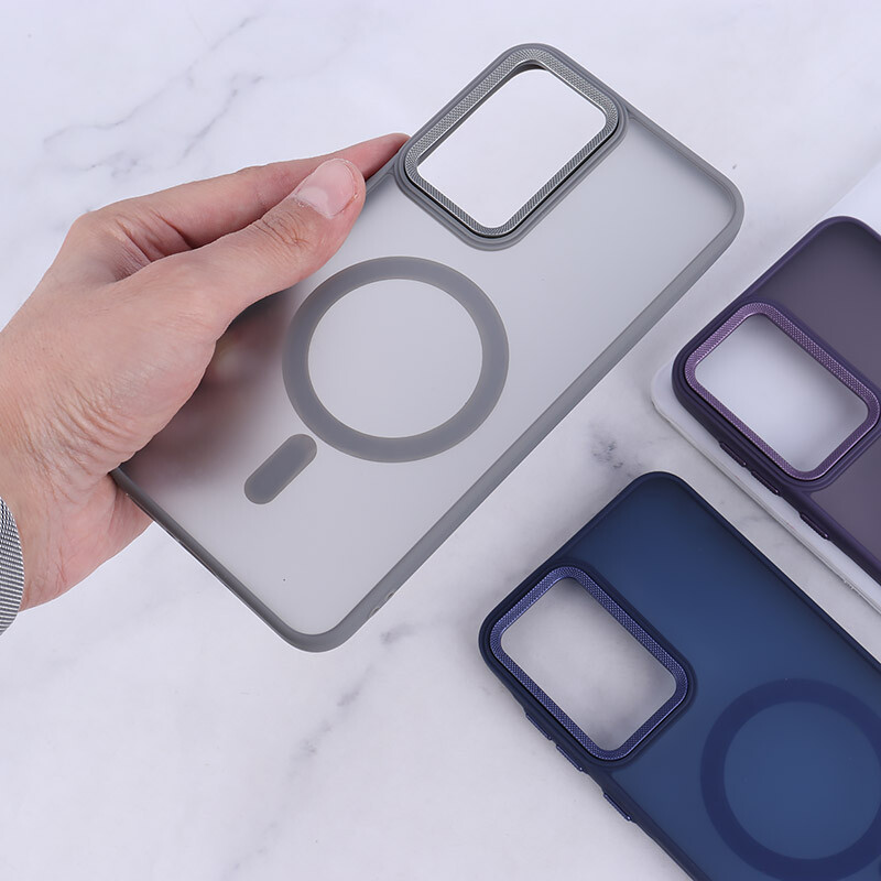 قاب PC مگ سیف سامسونگ Galaxy A36 پشت مات محافظ لنز متال