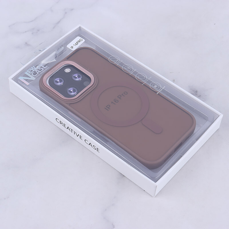 قاب PC مگ سیف آیفون iPhone 16 Pro پشت مات محافظ لنز متال
