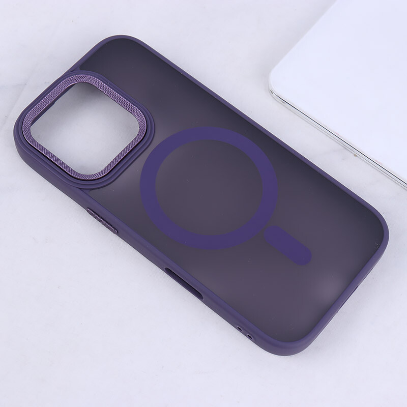 قاب PC مگ سیف آیفون iPhone 16 Pro پشت مات محافظ لنز متال