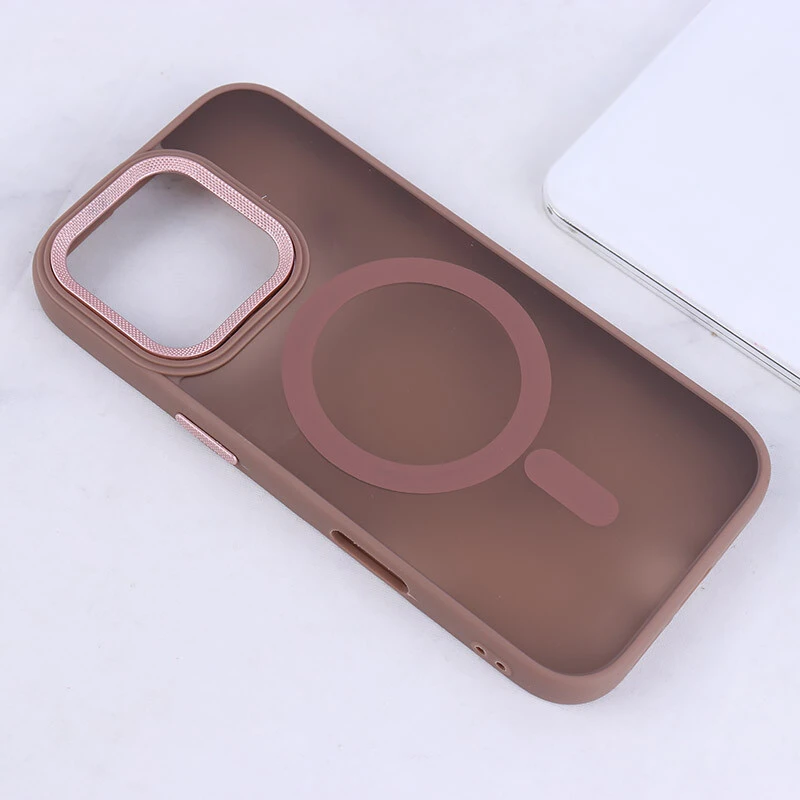 قاب PC مگ سیف آیفون iPhone 16 Pro پشت مات محافظ لنز متال