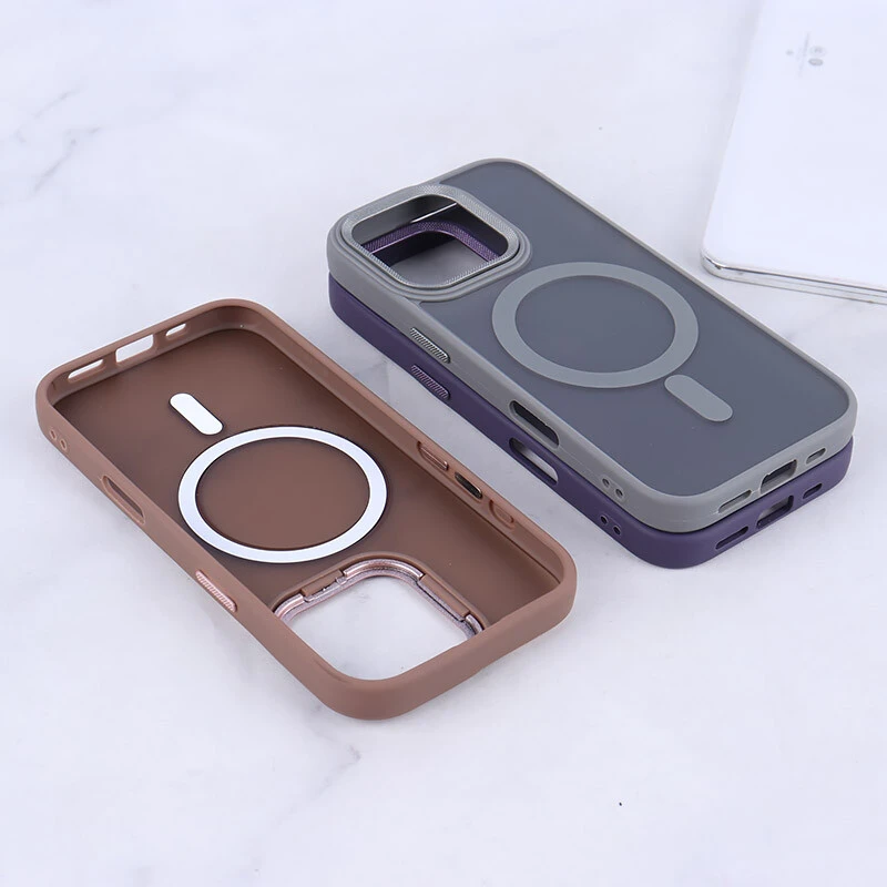 قاب PC مگ سیف آیفون iPhone 16 Pro پشت مات محافظ لنز متال