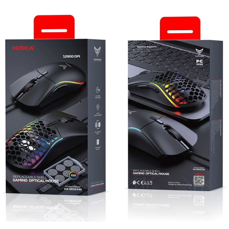 موس گیمینگ هیسکا HX-MOG340