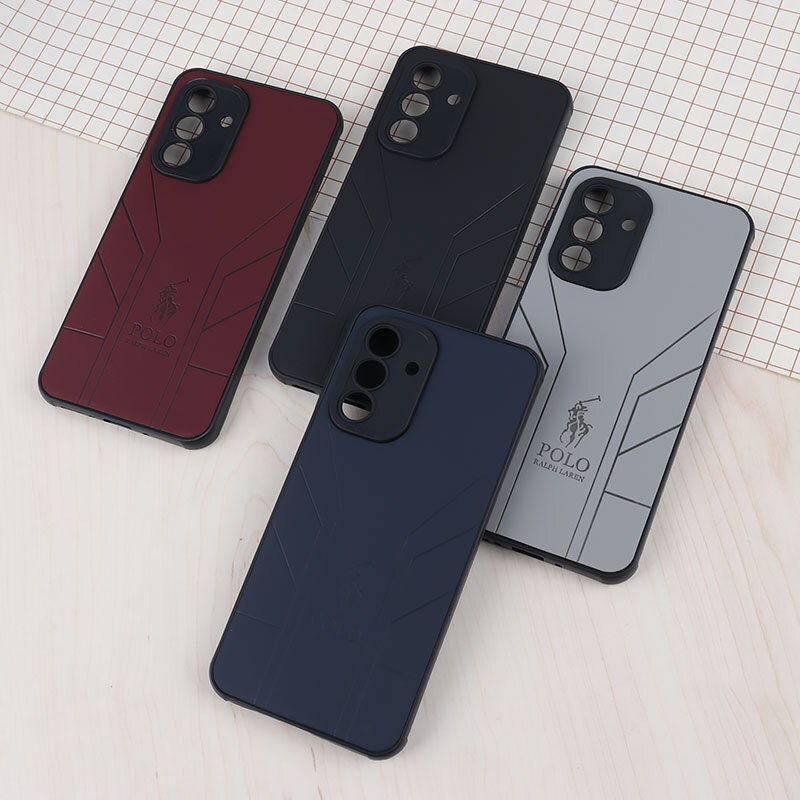 قاب چرمی Polo Ralph Laren سامسونگ Galaxy A26 طرح دار محافظ لنزدار