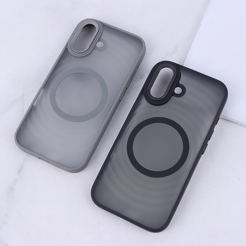 قاب مگ سیف آیفون iPhone 16 پشت مات طرح موج