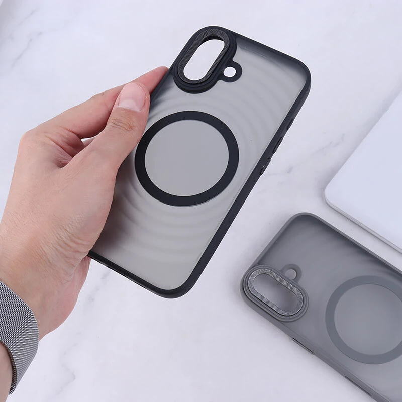 قاب مگ سیف آیفون iPhone 16 پشت مات طرح موج