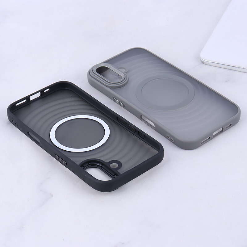 قاب مگ سیف آیفون iPhone 16 پشت مات طرح موج