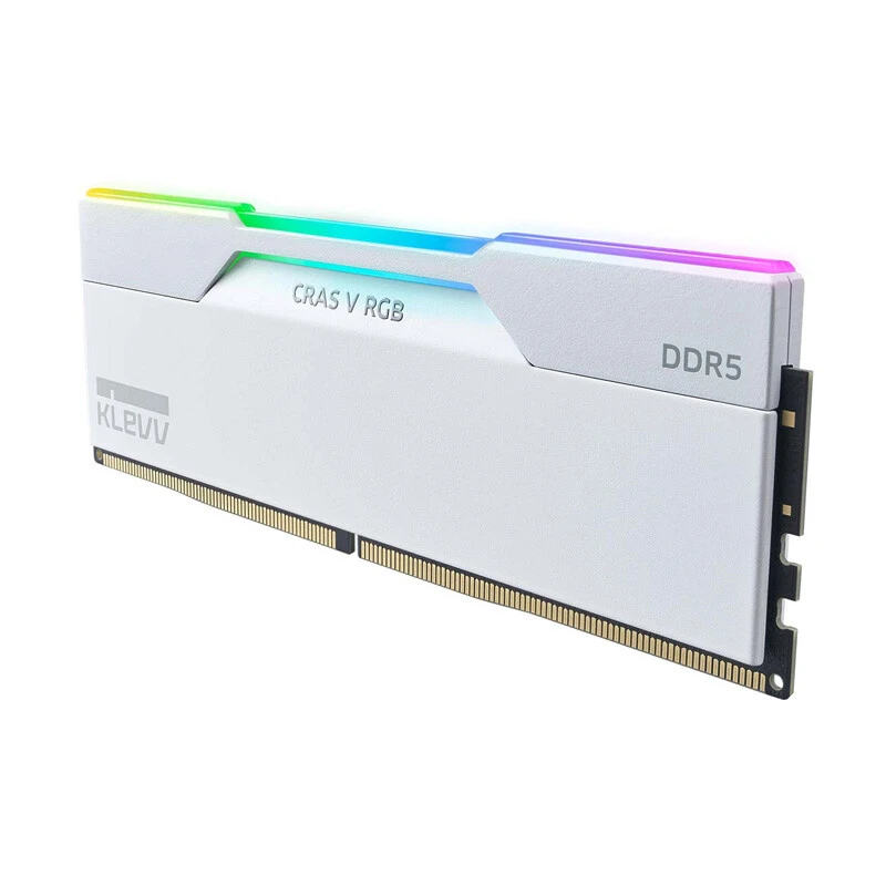 رم کامپیوتر کلو Cras V White RGB DDR5 32GB Dual 7200MHz CL34