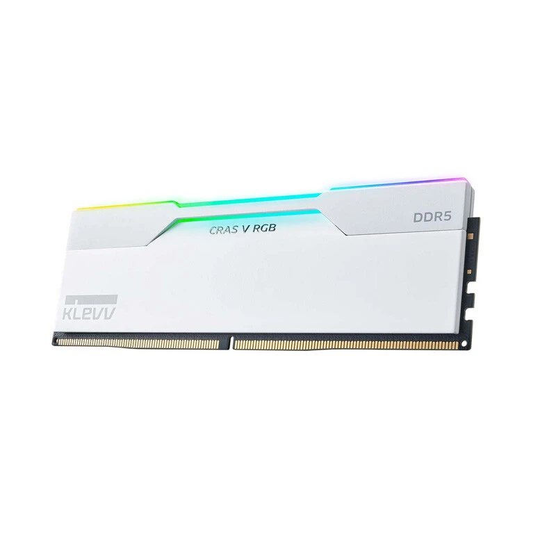 رم کامپیوتر کلو Cras V White RGB DDR5 32GB Dual 7200MHz CL34