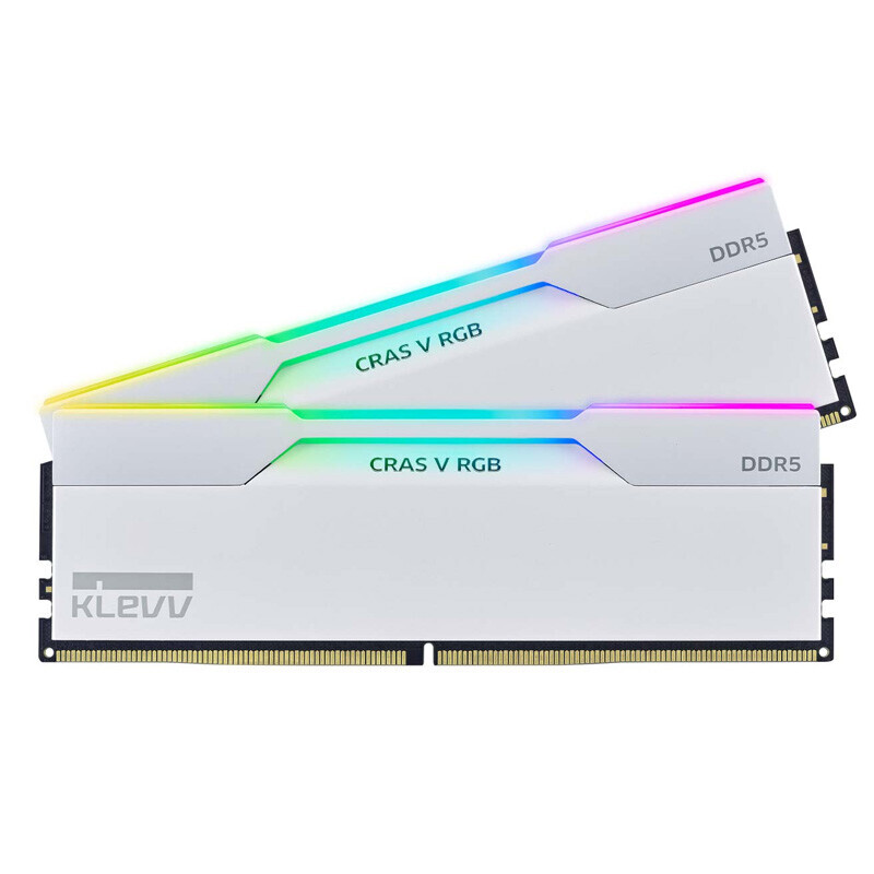 رم کامپیوتر کلو Cras V RGB White DDR5 48GB Dual 6000MHz CL30
