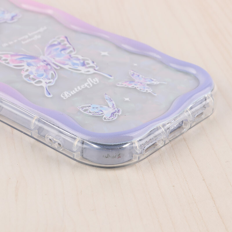 قاب Butterfly آیفون iPhone 13 Pro پاستیلی آویزدار محافظ لنزدار