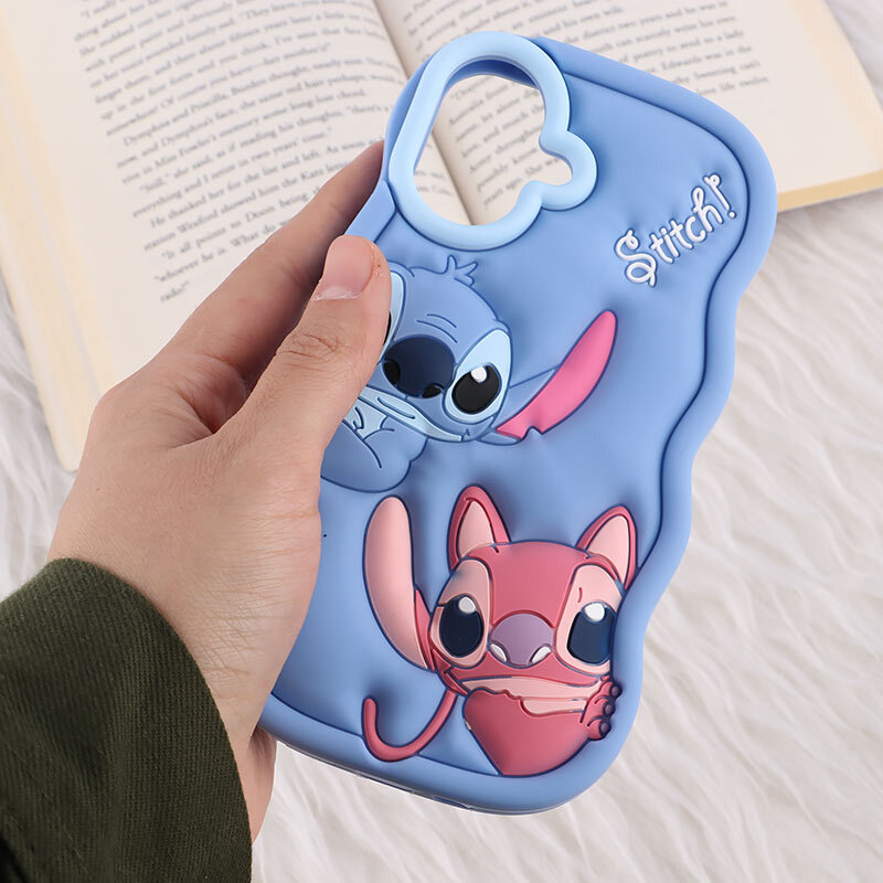 قاب سیلیکونی آیفون iPhone 16 عروسکی برجسته طرح Stitch