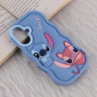 قاب سیلیکونی آیفون iPhone 16 عروسکی برجسته طرح Stitch